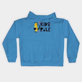 Kids Rule Kangaroo For New Moms, Teachers, Nannies, Babysitters Kids Hoodie